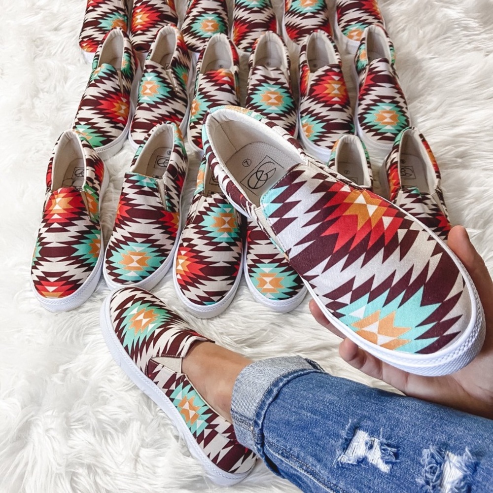 Aztec Slip Ons